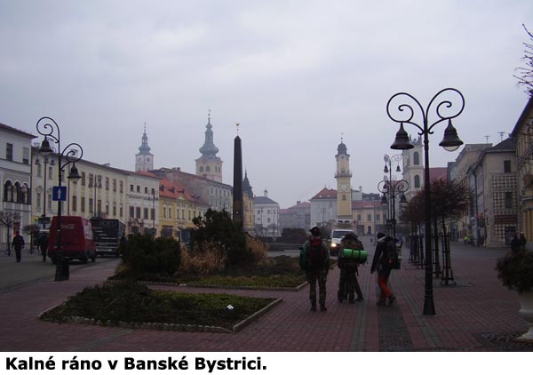 Ráno v Banské Bystrici.