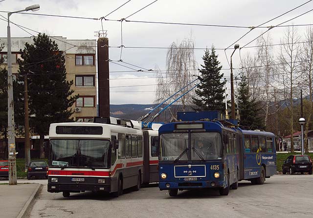 Trolejbusy v Sarajevu jsou německé ojetiny.