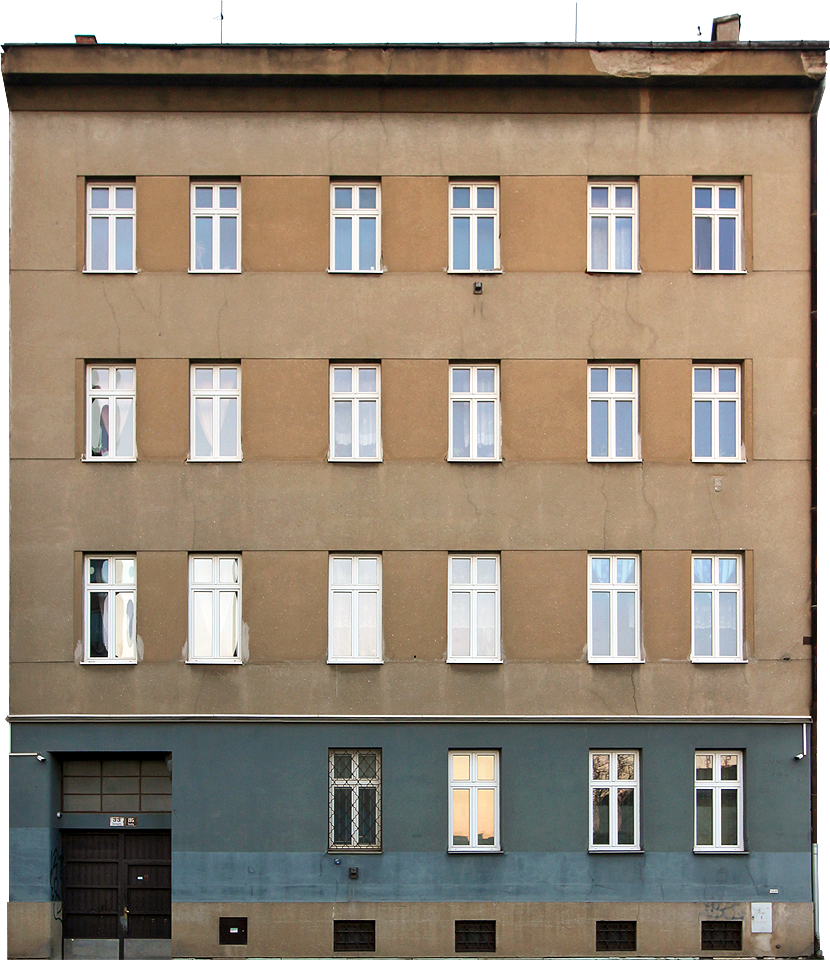 Dornych 33, dnes poslední z řady domů, původně za ním ještě stál dům č. 35 a přístavky přiléhající k mlýnu na <a href="/Tema/Svitavský náhon">Svitavském</a> náhonu, těsně nad soutokem se <a href="/Tema/Svratecký náhon">Svrateckým náhonem</a>.