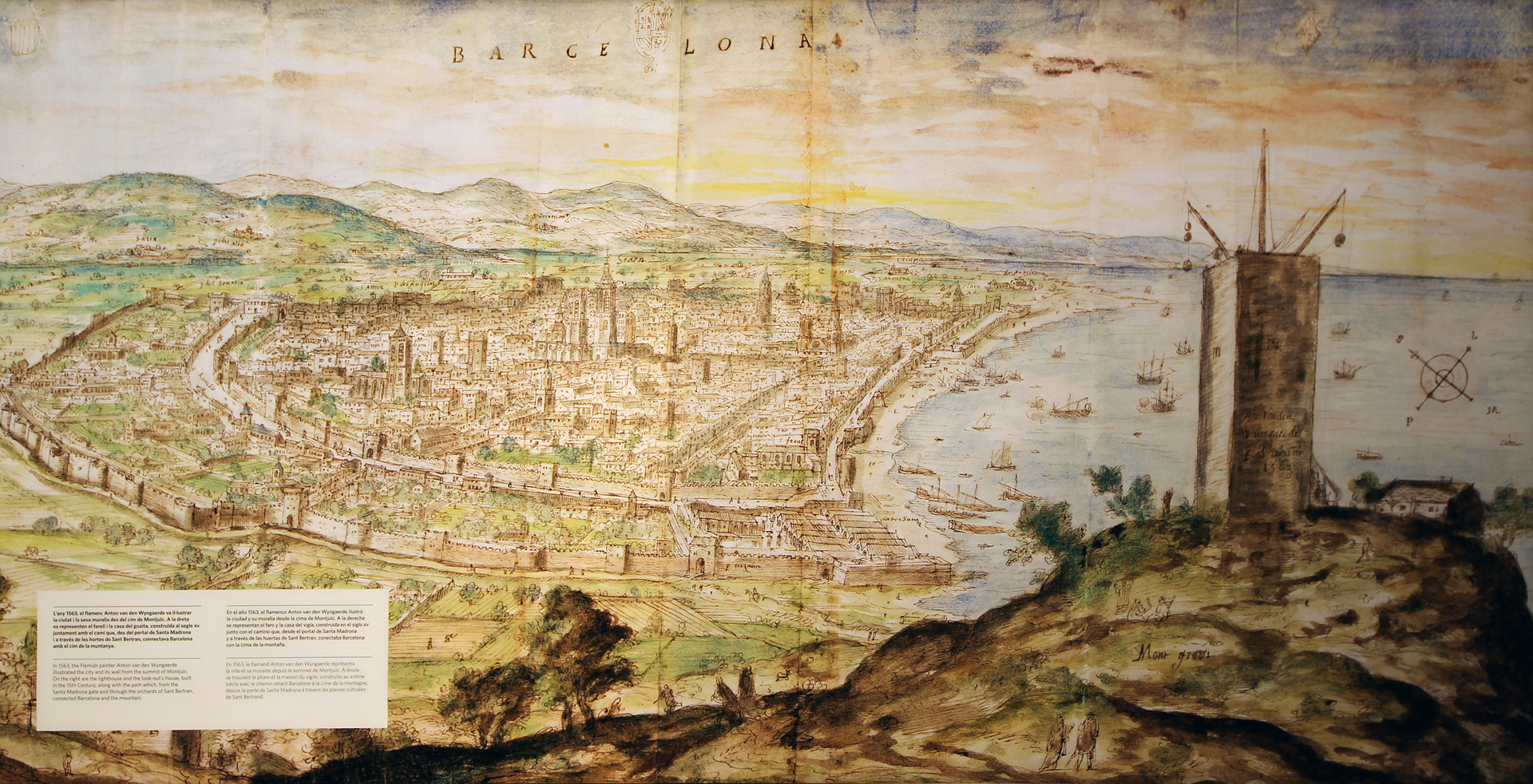Tak vypadala Barcelona ve středověku. Už tehdy šlo o jedno z největších měst na světě.
