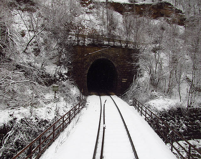 Současná (nová) normálněrozchodná trať vede z Užice do Stapari víceméně ve stopě bývalé úzkokolejky. Trasována je ještě odvážněji a prochází množstvím tunelů (nejdelší u zastávky Zlatibor má přes 6196 m). Celkem je mezi Bělehradem a Barem 254 tunelů!