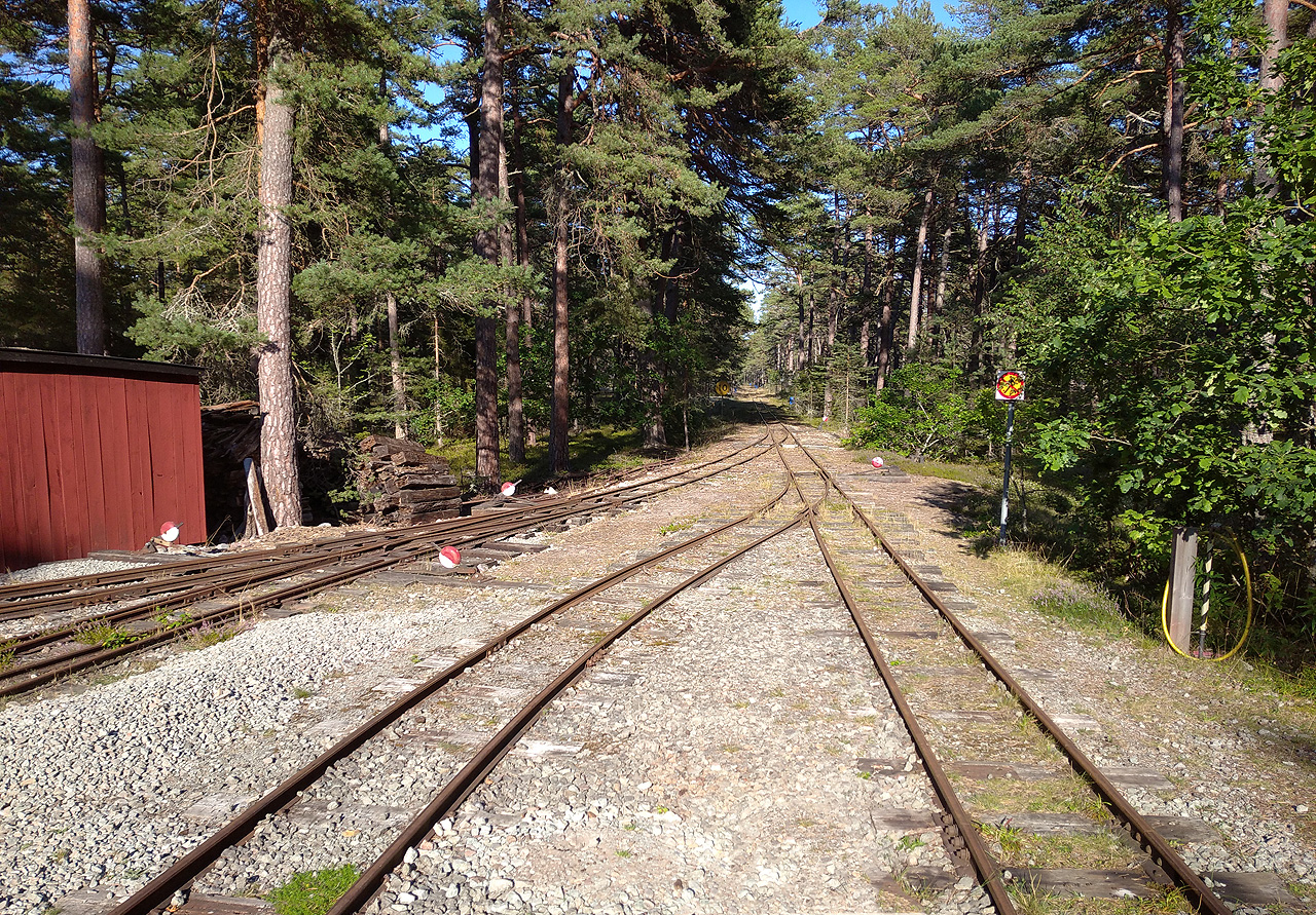 Nejrozsáhlejší stanicí lesní drážky byla v roce 2020 koncová stanice Fagerrör.
