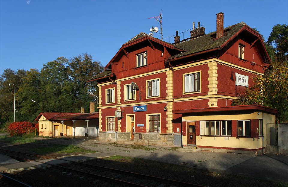 Železniční stanice Pacov.