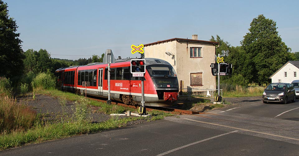 Vlak Českých drah vedený jednotkou Desiro drah německých.